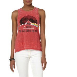 Pink Floyd The Dark Side of the Moon Logo rock Official Muscle Tank Top M L NWT